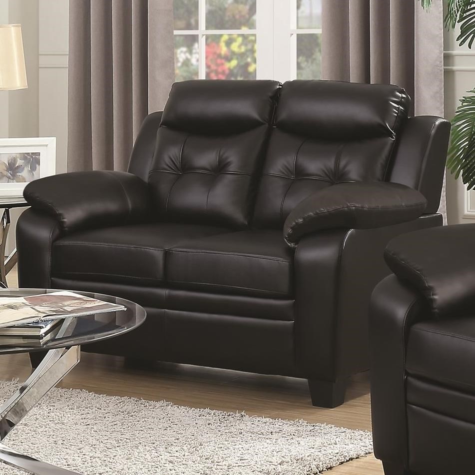 Coaster Finley Loveseat with Extreme Padding Value City Furniture